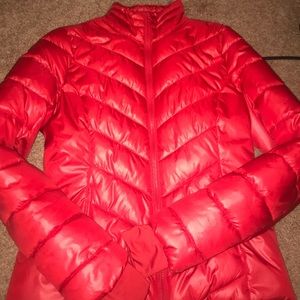 Red Bubble coat